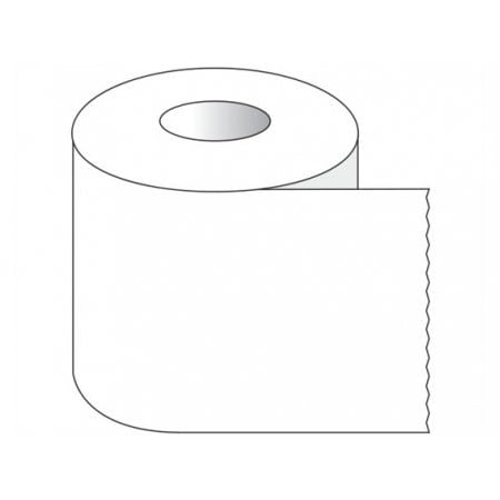 Shamrock Scientific RPI Lab Tape, 1" Core, 1" Wide, White, 500" 560101-W